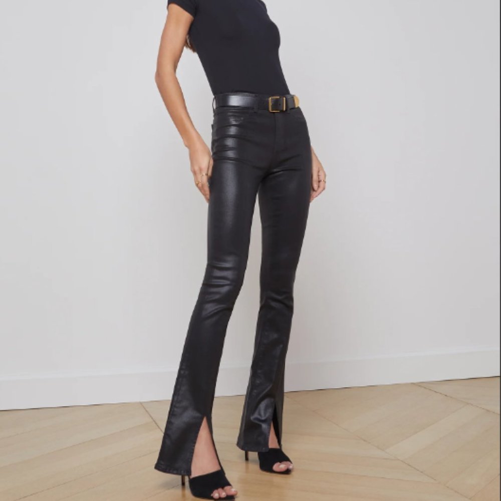 L'AGENCE Black Flared Pants